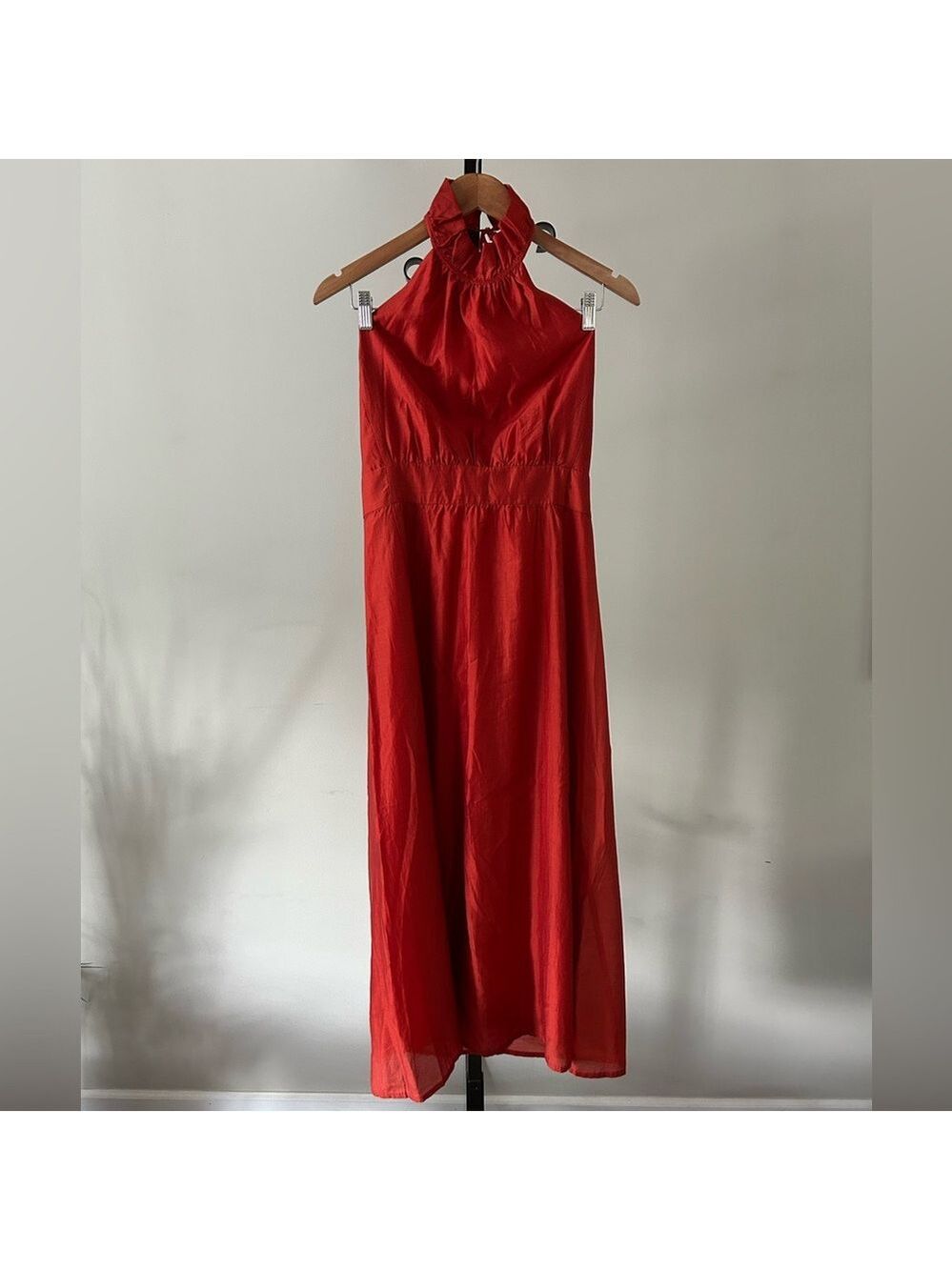 Banana Republic Halter Midi Dress, Size 4, Colour Burnt Orange. - Picture 8 of 9